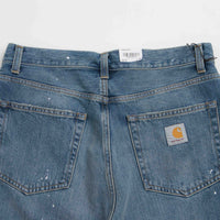 Carhartt Landon Shorts in Blue Destroy Wash and Splatter thumbnail