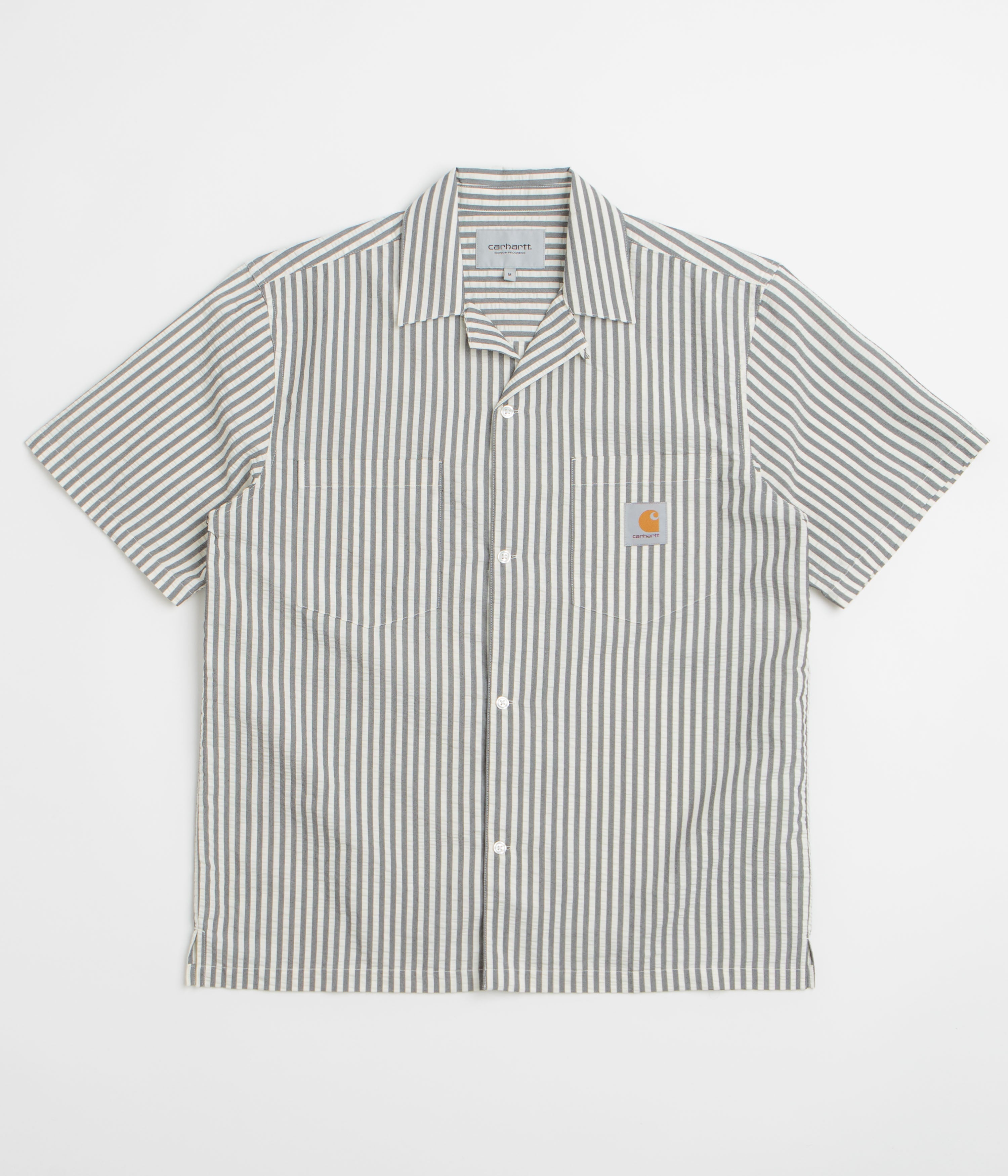Carhartt Leavel Short Sleeve Shirt - Leavel Stripe / Black / Wax