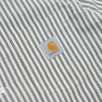 Carhartt Leavel Short Sleeve Shirt - Leavel Stripe / Black / Wax thumbnail
