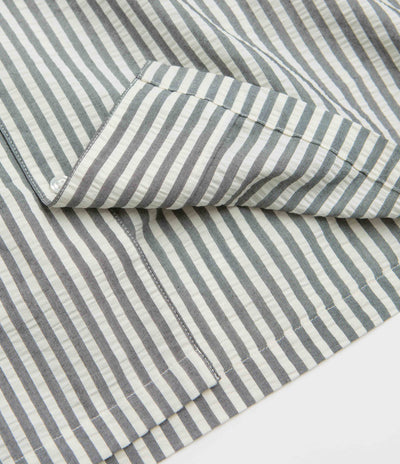 Carhartt Leavel Short Sleeve Shirt - Leavel Stripe / Black / Wax