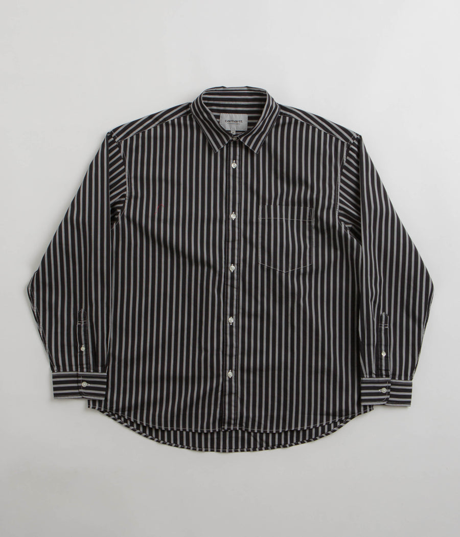 Carhartt Ligety Stripe Poplin Shirt - Black / Wax