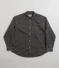 Carhartt Ligety Stripe Poplin Shirt in Black and Wax