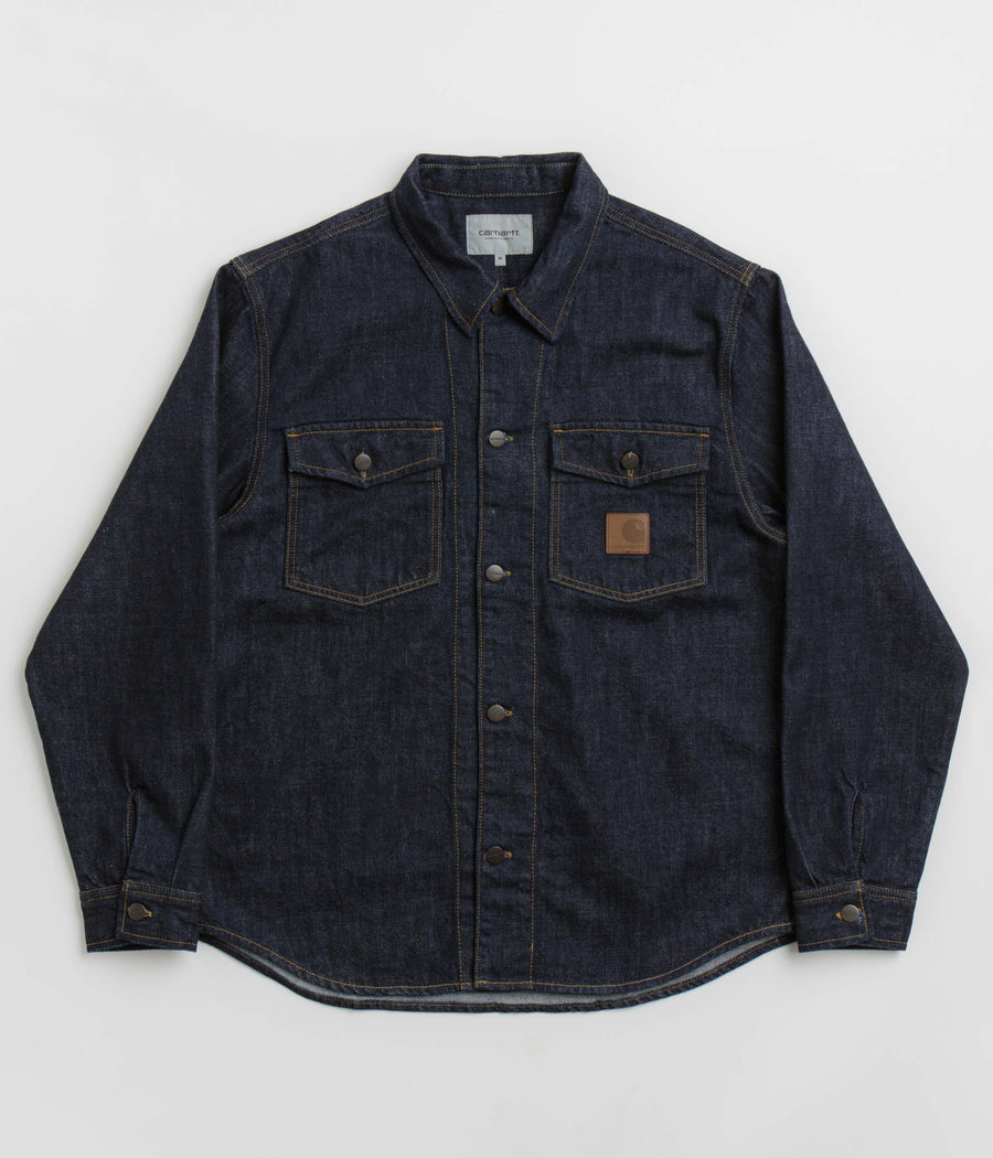 Carhartt Lincoln Shirt Jacket in Blue Rinsed