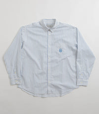 Carhartt Linus Stripe Poplin Shirt - Bleach / White