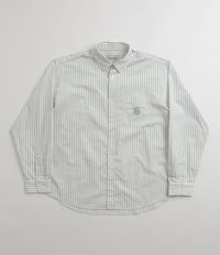 Carhartt Linus Stripe Poplin Shirt - Park / White