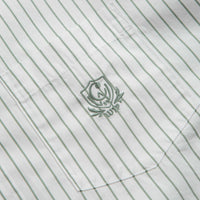 Carhartt Linus Stripe Poplin Shirt - Park / White thumbnail