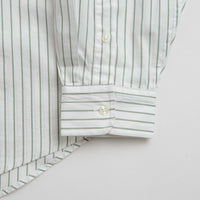 Carhartt Linus Stripe Poplin Shirt - Park / White thumbnail