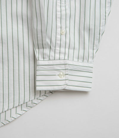 Carhartt Linus Stripe Poplin Shirt - Park / White