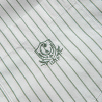 Carhartt Linus Stripe Poplin Short Sleeve Shirt - Park / White thumbnail