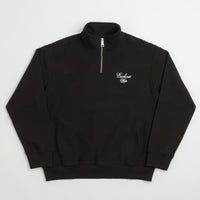 Carhartt Longhand Half Zip Sweatshirt - Black / White thumbnail