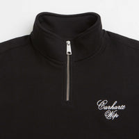 Carhartt Longhand Half Zip Sweatshirt - Black / White thumbnail