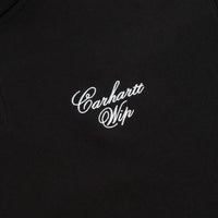 Carhartt Longhand Half Zip Sweatshirt - Black / White thumbnail
