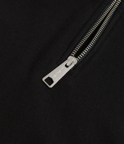 Carhartt Longhand Half Zip Sweatshirt - Black / White