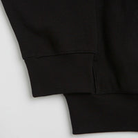 Carhartt Longhand Half Zip Sweatshirt - Black / White thumbnail