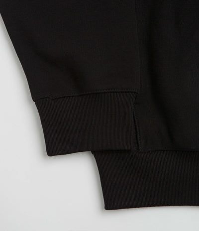 Carhartt Longhand Half Zip Sweatshirt - Black / White