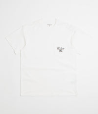 Carhartt Longhand Pocket T-Shirt in White and Black