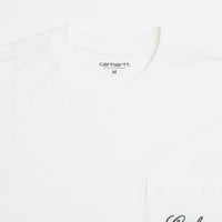 Carhartt Longhand Pocket T-Shirt - White / Black thumbnail
