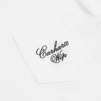 Carhartt Longhand Pocket T-Shirt - White / Black thumbnail