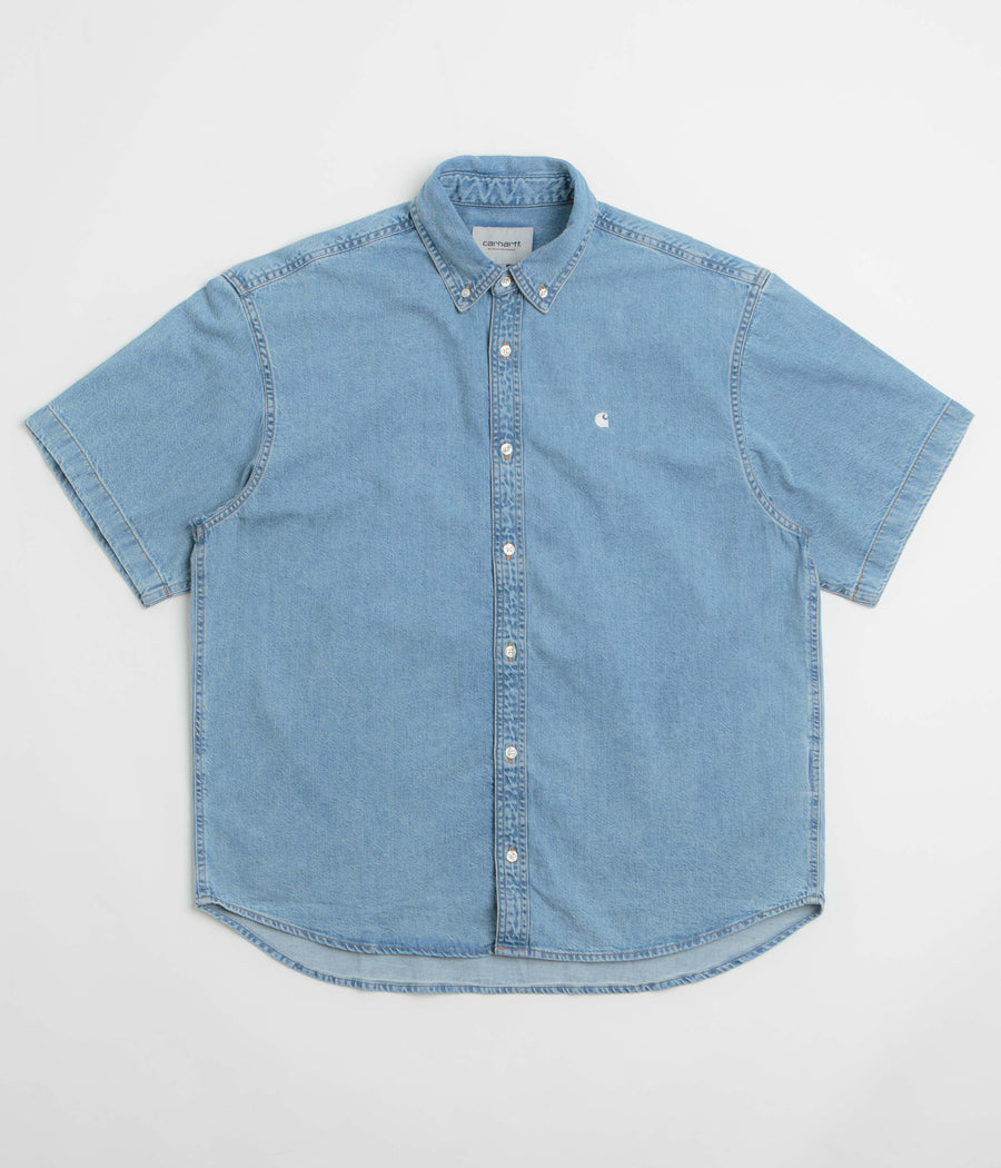 Carhartt Lucas Short Sleeve Shirt in Blue