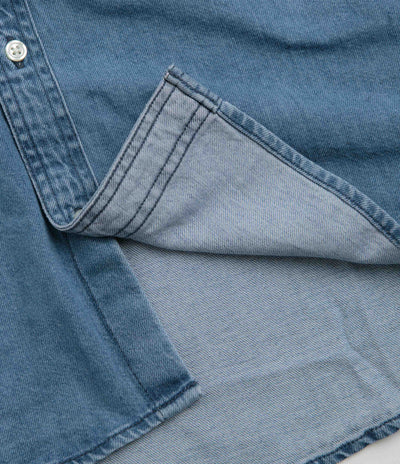 Carhartt Lucas Short Sleeve Shirt - Blue Stone Washed