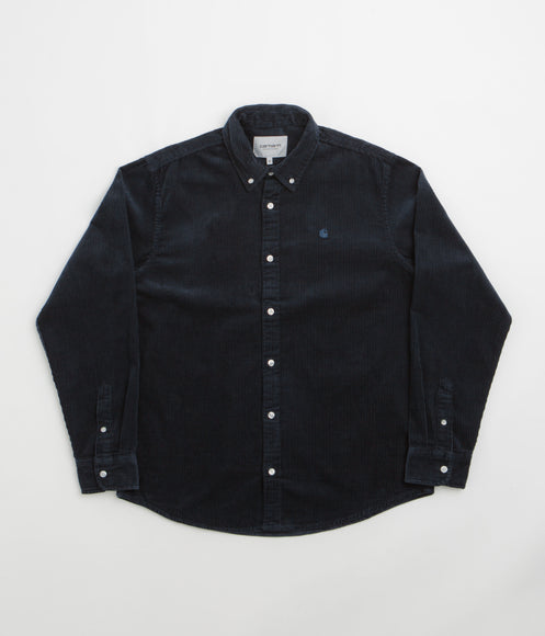 Carhartt Madison Cord Shirt - Dark Navy / Dark Navy