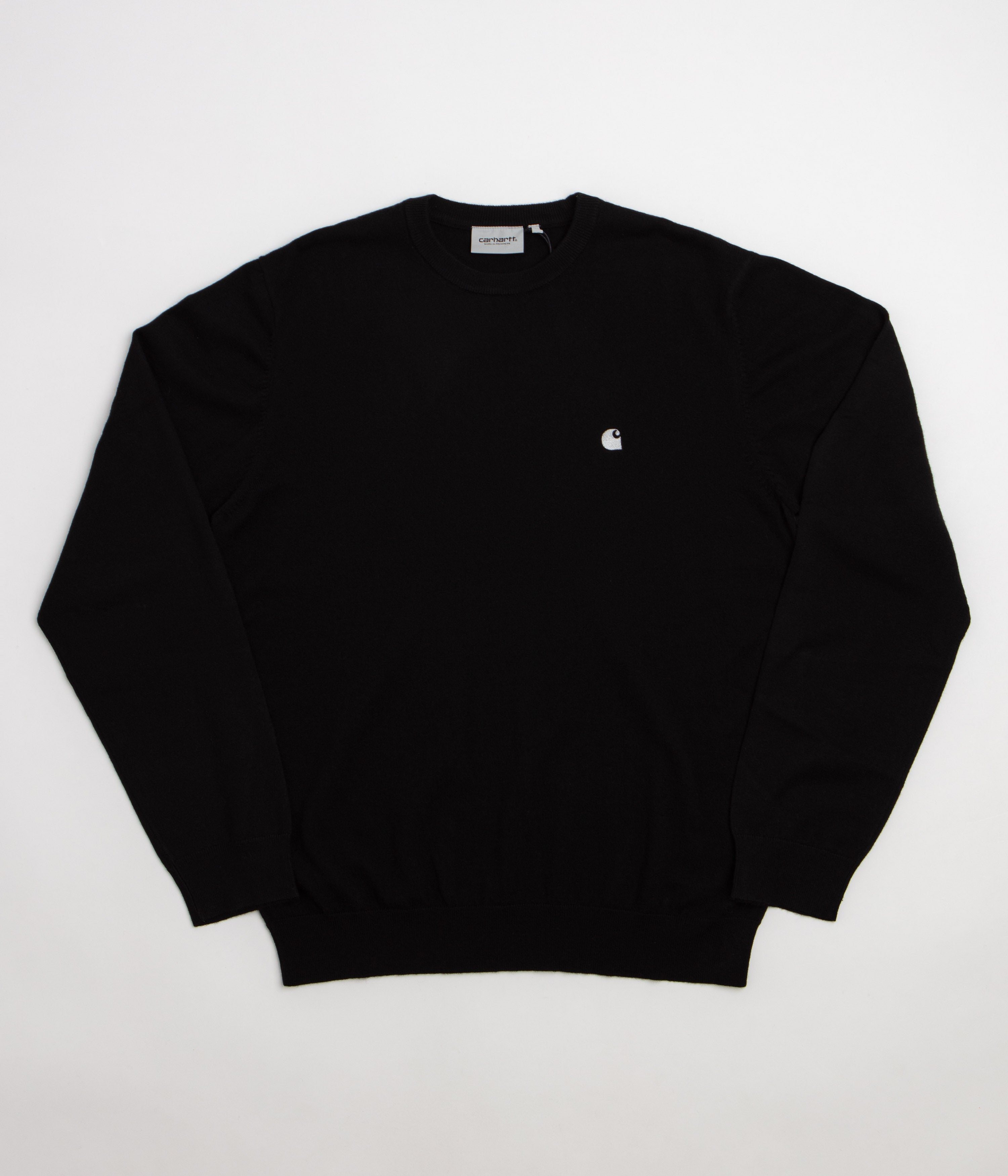 Carhartt Madison Crewneck Sweatshirt in Black and Wax