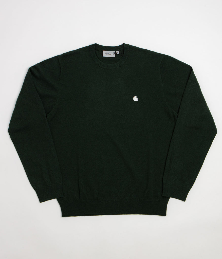 Carhartt Madison Crewneck Sweatshirt - Dark Scarab / Wax