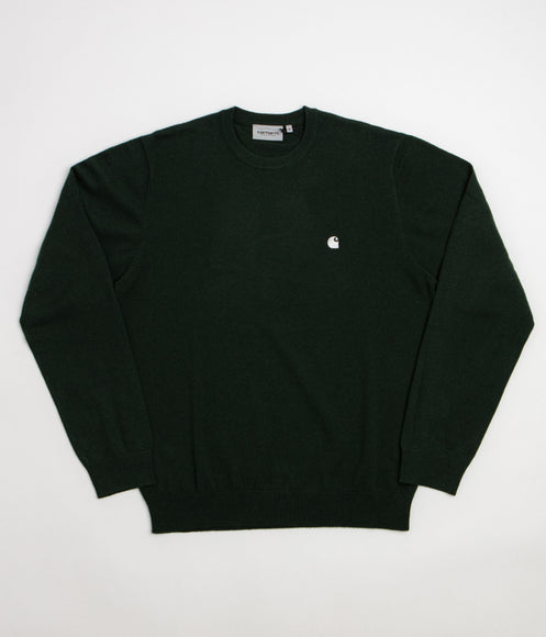 Carhartt Madison Crewneck Sweatshirt - Dark Scarab / Wax