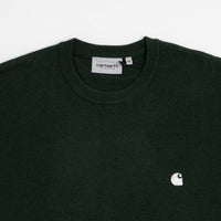 Carhartt Madison Crewneck Sweatshirt in Dark Scarab and Wax thumbnail