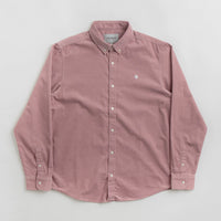 Carhartt Madison Fine Cord Shirt - Glassy Pink / Wax thumbnail