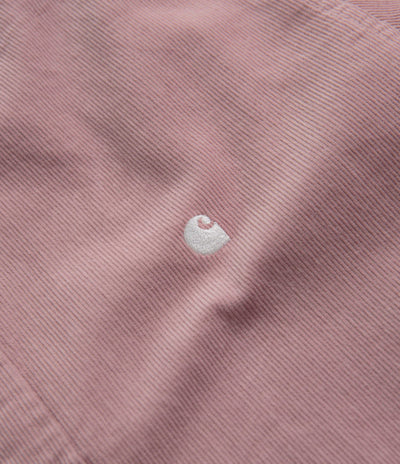 Carhartt Madison Fine Cord Shirt - Glassy Pink / Wax