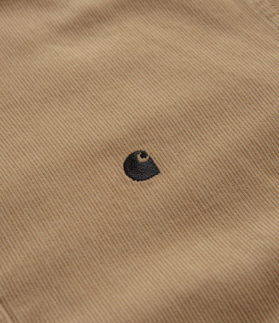 Carhartt Madison Fine Cord Shirt in Sable and Black