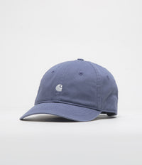 Carhartt Madison Logo Cap in Blue Iris and White
