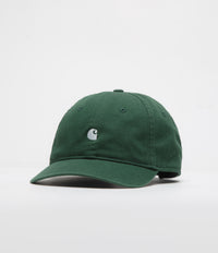 Carhartt Madison Logo Cap in Conifer and White