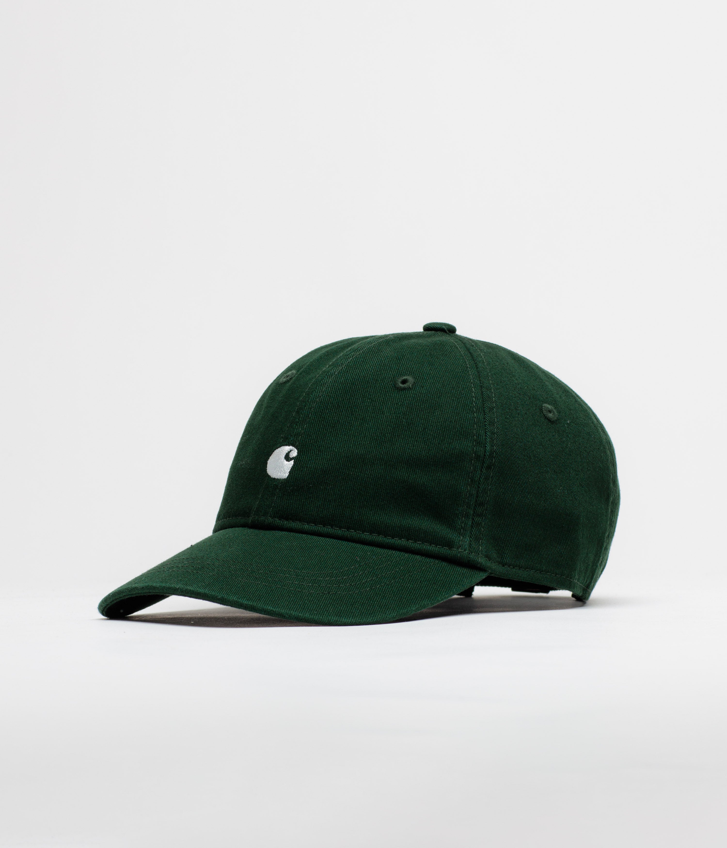 Carhartt Madison Logo Cap in Dark Scarab and White