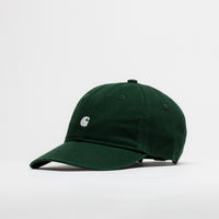Carhartt Madison Logo Cap in Dark Scarab and White thumbnail