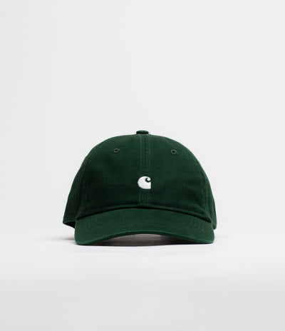 Carhartt Madison Logo Cap in Dark Scarab and White