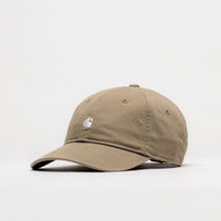 Carhartt Madison Logo Cap in Leather and White thumbnail