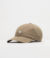 Carhartt Madison Logo Cap in Leather and White