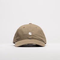 Carhartt Madison Logo Cap in Leather and White thumbnail