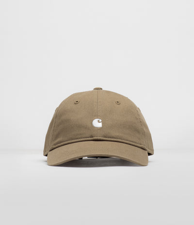 Carhartt Madison Logo Cap - Leather / White