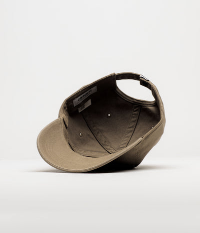 Carhartt Madison Logo Cap in Leather and White