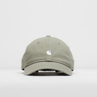 Carhartt Madison Logo Cap in Shady Green and White thumbnail