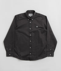 Carhartt Madison Shirt in Charcoal and White