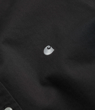 Carhartt Madison Shirt in Charcoal and White