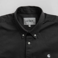 Carhartt Madison Shirt in Charcoal and White thumbnail