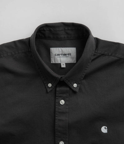 Carhartt Madison Shirt in Charcoal and White