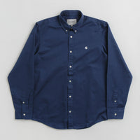 Carhartt Madison Shirt in Elder and White thumbnail