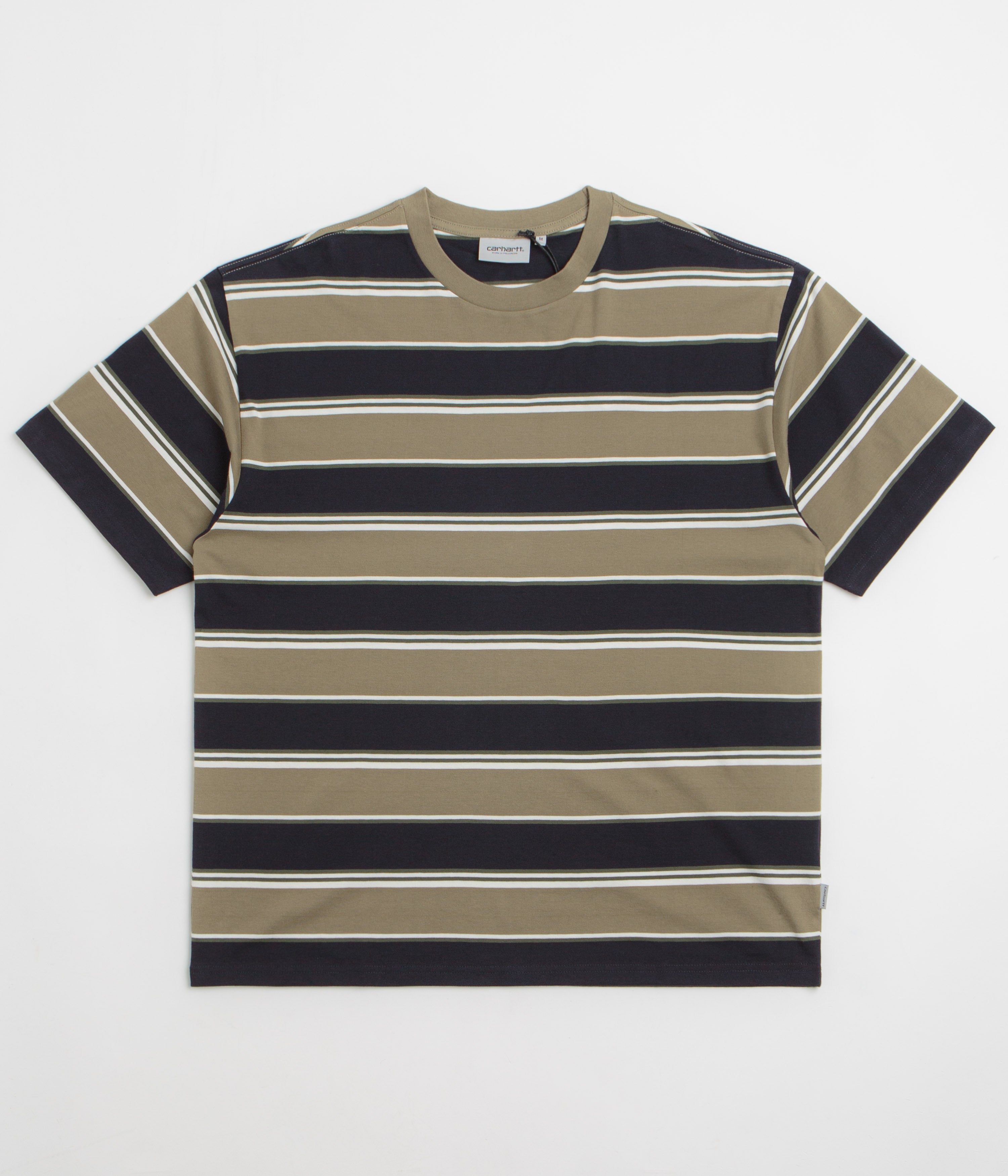 Carhartt Malone T-Shirt in Malone Stripe and Brass