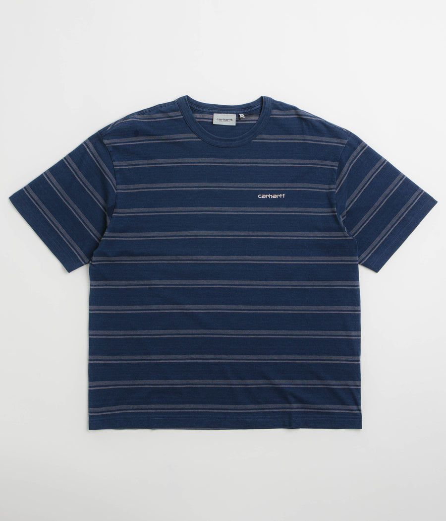 Carhartt Matti T-Shirt - Matti Stripe / Blue / Phlox